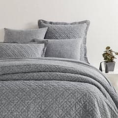Washed Linen Quilt | Black