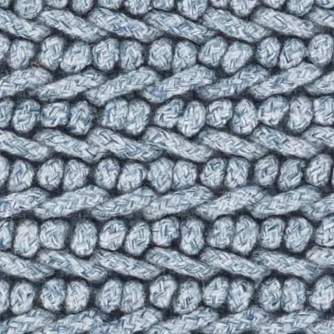 Veranda Handwoven Performance Rug Swatch | Denim