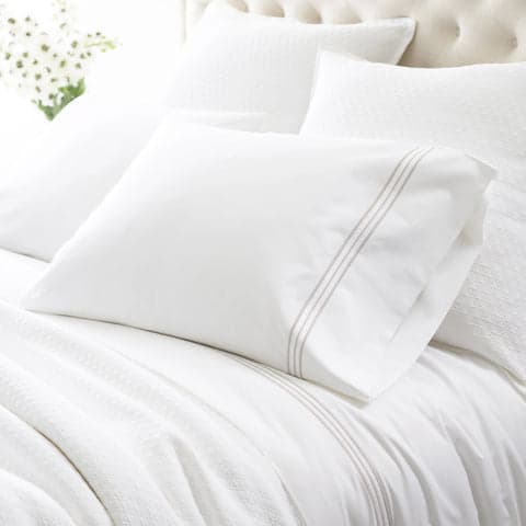 Trio Pillowcases (Pair) | Pearl Grey