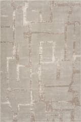 Isolated view of Beige Rectangle Zafirway Modern Abstract Rug, showcasing its design