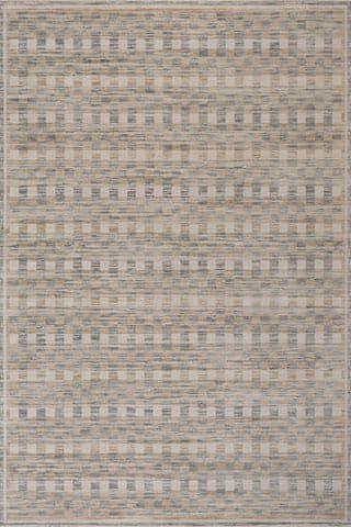 Isolated view of Grey Rectangle Sani Modern Southwestern Rug, showcasing its design