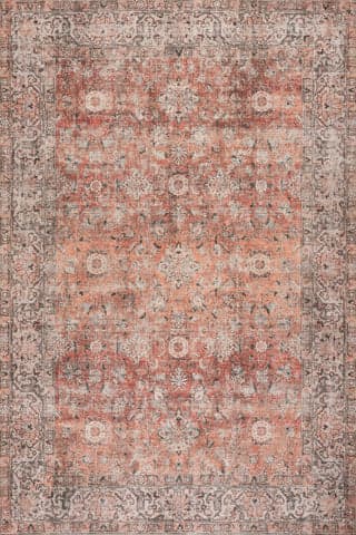 Isolated view of Orange Rectangle Westfield Antiqued Jute-Blend Rug, showcasing its design