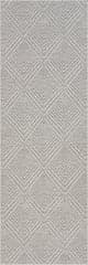 Isolated view of Grey Runner Onaia Contemporary Trellis Indoor/Outdoor Rug, showcasing its design