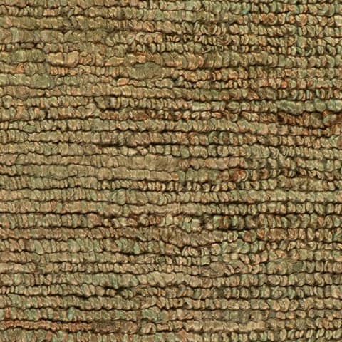 Varnu Textured Handmade Jute Rug Swatch | Green
