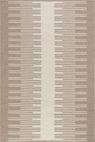 Isolated view of Natural Runner Drift Reversible Wool Rug, showcasing its design
