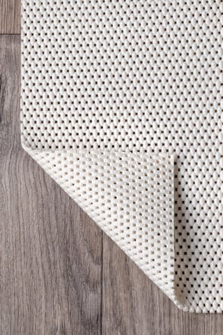 Isolated view of Off White Rectangle Standard Extra Grip Rug Pad, showcasing its design