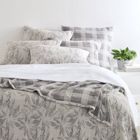 Theodore Matelasse Coverlet | Charcoal