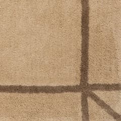 Isolated view of Sand Swatch Sivra Bordered Rug, showcasing its design