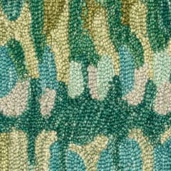 Paint Chip Hand Micro Hooked Wool Rug Swatch | Moss