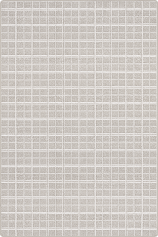 Isolated view of Grey Rectangle Mallard Plaid Ridged Custom Rug, showcasing its design