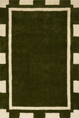 Orlina Bordered Rug | Green