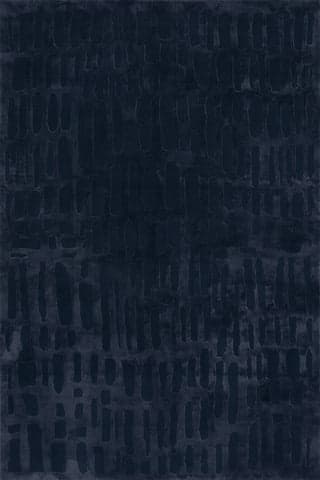 Isolated view of Blue Rectangle Summit Plush Textured Washable Rug, showcasing its design