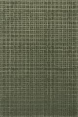 Isolated view of Green Rectangle Tinisa Abstract Grid Plush Textured Washable Rug, showcasing its design