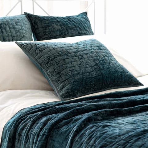 Matte Velvet quilted sham | Juniper