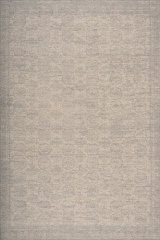 Isolated view of Blue Rectangle Bahira Traditional Floral & Paisley Indoor Washable Rug, showcasing its design