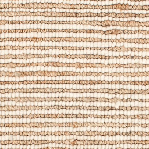 Twiggy Handwoven Wool/Jute Rug Swatch | Natural