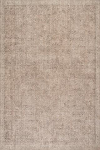 Isolated view of Tan Rectangle Morristown Antiqued Jute-Blend Rug, showcasing its design