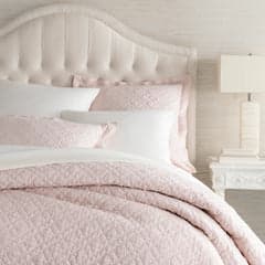 Washed Linen Quilt | Slipper Pink