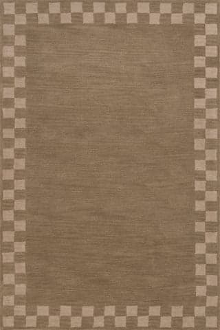 Treva Transitional Checkered Rug | Tan