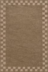 Treva Transitional Checkered Rug | Tan