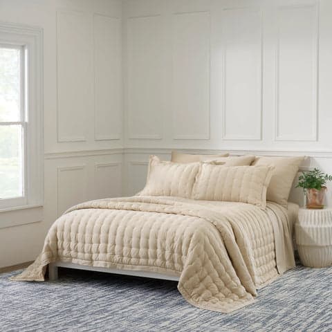 Silken Solid Sham | Sand
