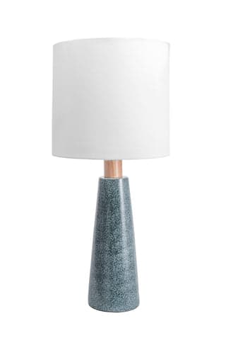 Isolated view of Green  29-inch Florence Ceramic Table Lamp, showcasing its design