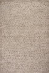 Isolated view of Beige Rectangle Nefre Traditional Diamond Rug, showcasing its design