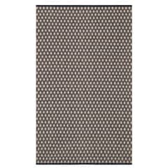 Dainty Diamond Handwoven Cotton Rug | Navy/Ivory