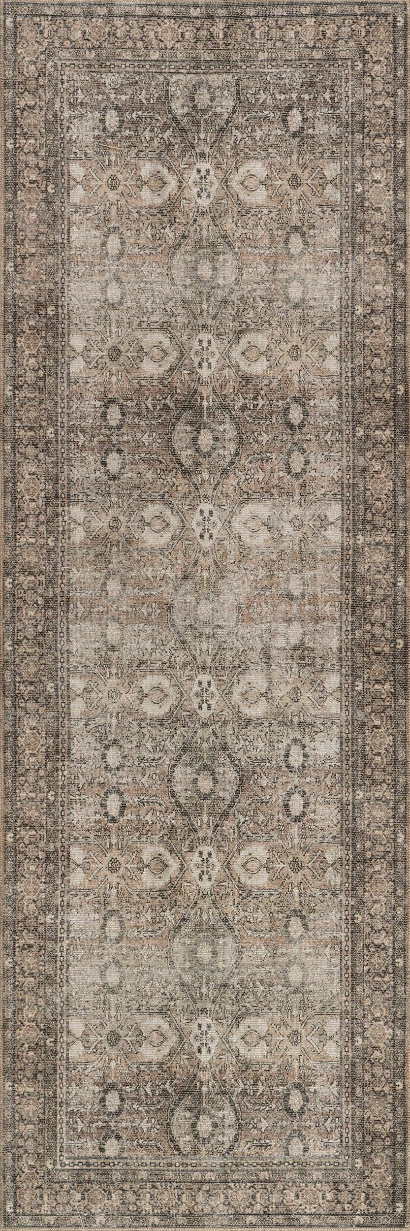 Runner Rug Chester Antiqued Jute-Blend Rug | Brown