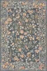 Isolated view of Blue Runner Elizaya Transitional Floral Indoor/Outdoor Rug, showcasing its design