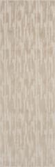 Isolated view of Cream Runner Marish Abstract Plush Textured Washable Rug, showcasing its design