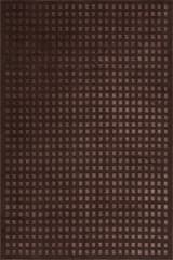 Isolated view of Brown Rectangle Lambertville Plush Textured Washable Rug, showcasing its design