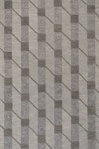 Isolated view of Blue Rectangle Inette Modern Geometric Wool Rug, showcasing its design