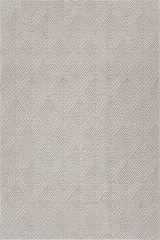 Isolated view of Grey Runner Onaia Contemporary Trellis Indoor/Outdoor Rug, showcasing its design