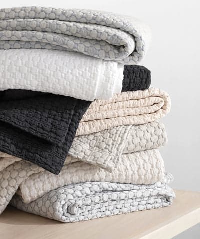 Lodi Matelasse Sham | Black/White