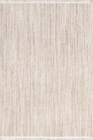 Isolated view of Natural Rectangle Patti Solid Textured Rug, showcasing its design