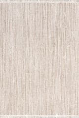 Isolated view of Natural Rectangle Patti Solid Textured Rug, showcasing its design