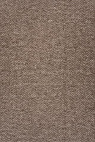 Isolated view of Brown Runner Onaia Contemporary Trellis Indoor/Outdoor Rug, showcasing its design