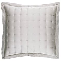 Silken Solid Puff Sham | Grey