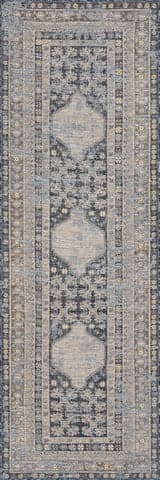 Isolated view of Grey Runner Liamara Traditional Medallion Indoor/Outdoor Rug, showcasing its design