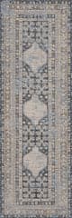 Isolated view of Grey Runner Liamara Traditional Medallion Indoor/Outdoor Rug, showcasing its design