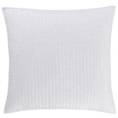 Lana Voile Quilted Sham | White