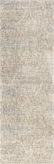 Isolated view of Light Beige Runner Katelyn Vintage Rug, showcasing its design