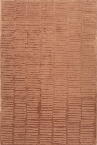 Isolated view of Rose Rectangle Cranbury Plush Textured Washable Rug, showcasing its design