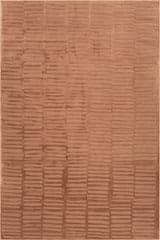 Isolated view of Rose Rectangle Cranbury Plush Textured Washable Rug, showcasing its design