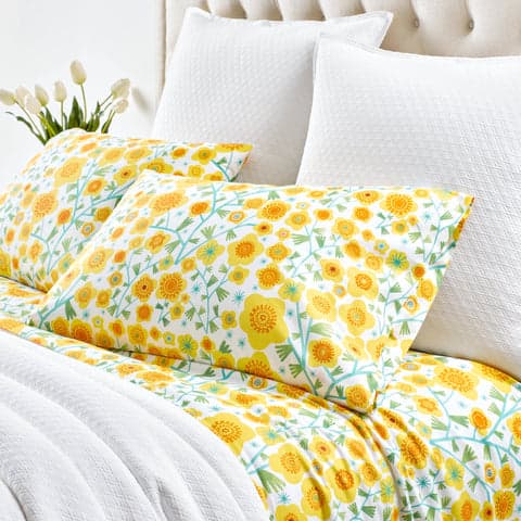Silly Sunflowers Sheet Set | Yellow