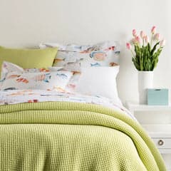 Bubble Matelasse Coverlet | Citrus