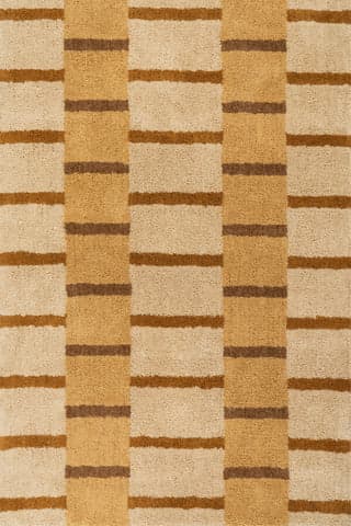 Saga Geometric Rug | Amber