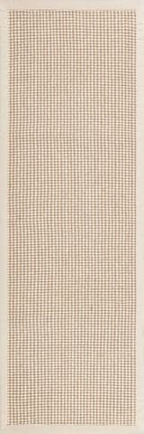 Isolated view of Ivory Runner Patricia Jute and Wool Rug, showcasing its design