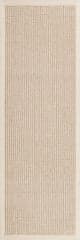 Isolated view of Ivory Runner Patricia Jute and Wool Rug, showcasing its design